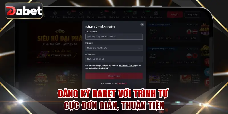Đăng ký DABET