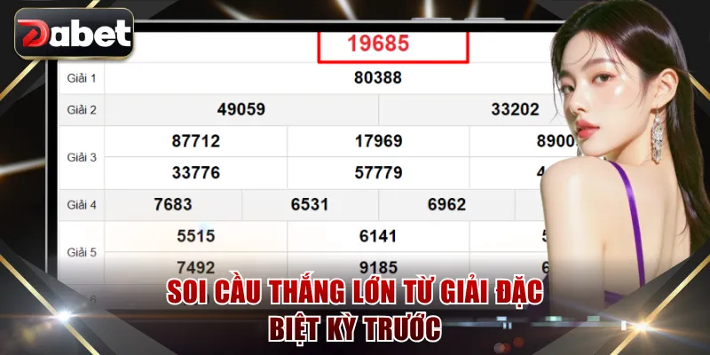 Soi cầu thắng lớn từ giải đặc biệt kỳ trước